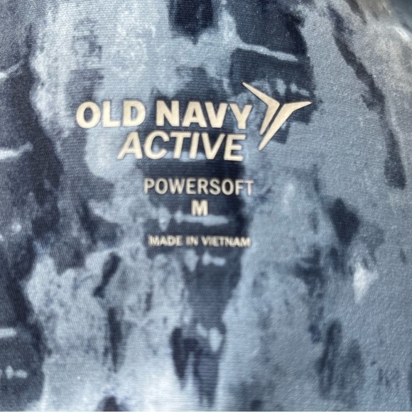 Old Navy active leggings powersoft high waisted blue 7/8 length joggers size M - Picture 6 of 11